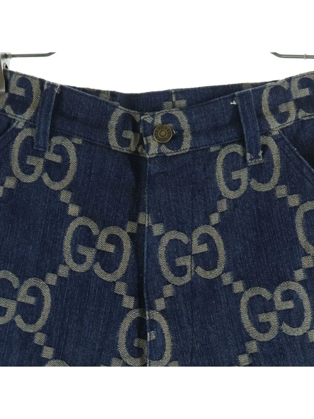 Gucci Pineapple Pants All Over Print Denim Indigo
